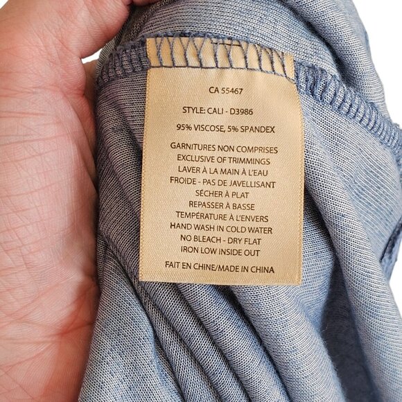 Melissa Nepton Velvet Blue Short Sleeve Dress Sz PS - Picture 6 of 7